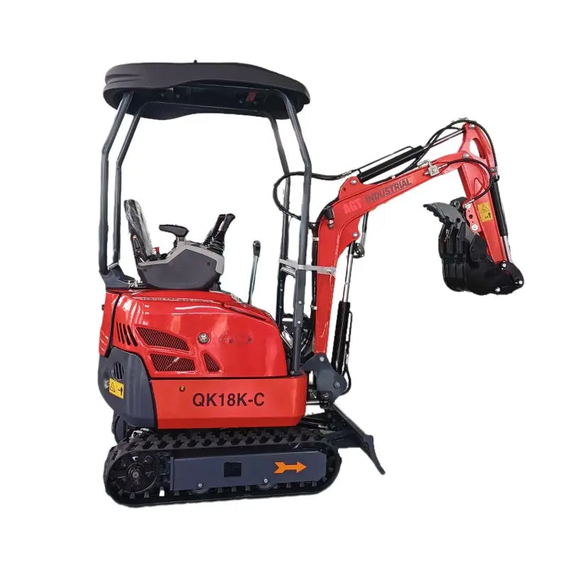 1.8 Ton Kubota Mini Excavator 12-Series Boom w/ Pilot Control & Thumb | AGT-QK18K-C