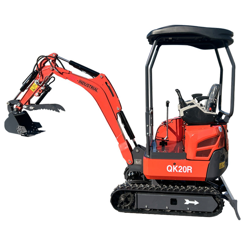 1 Ton Mini Excavator Rato 23HP Engine w/ A/C Enclosed Cab | QK20R