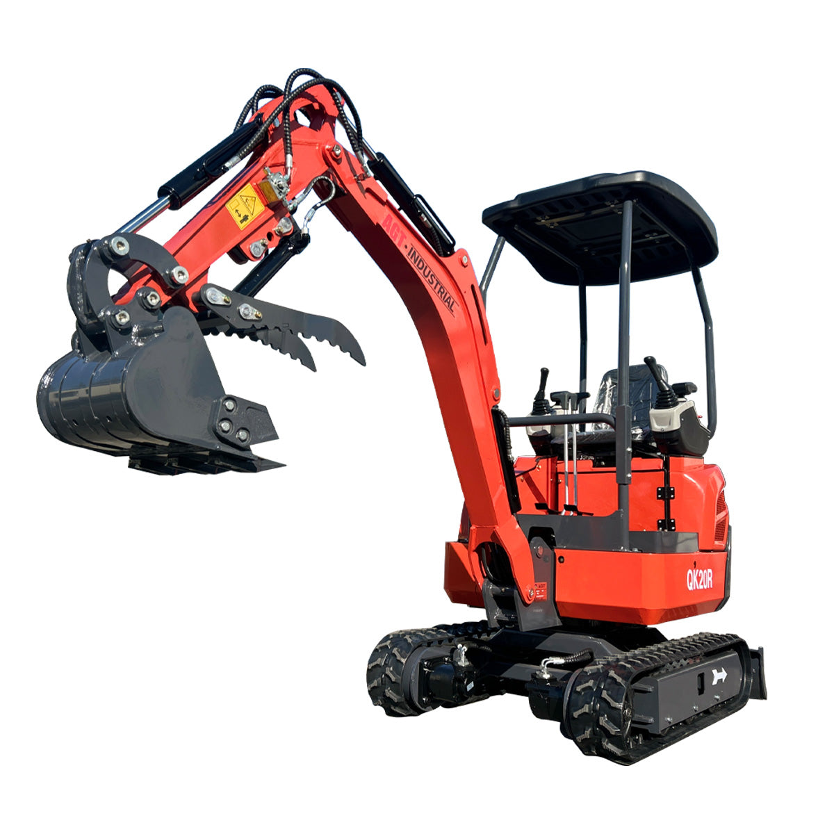 1 Ton Mini Excavator Rato 23HP Engine w/ A/C Enclosed Cab | QK20R