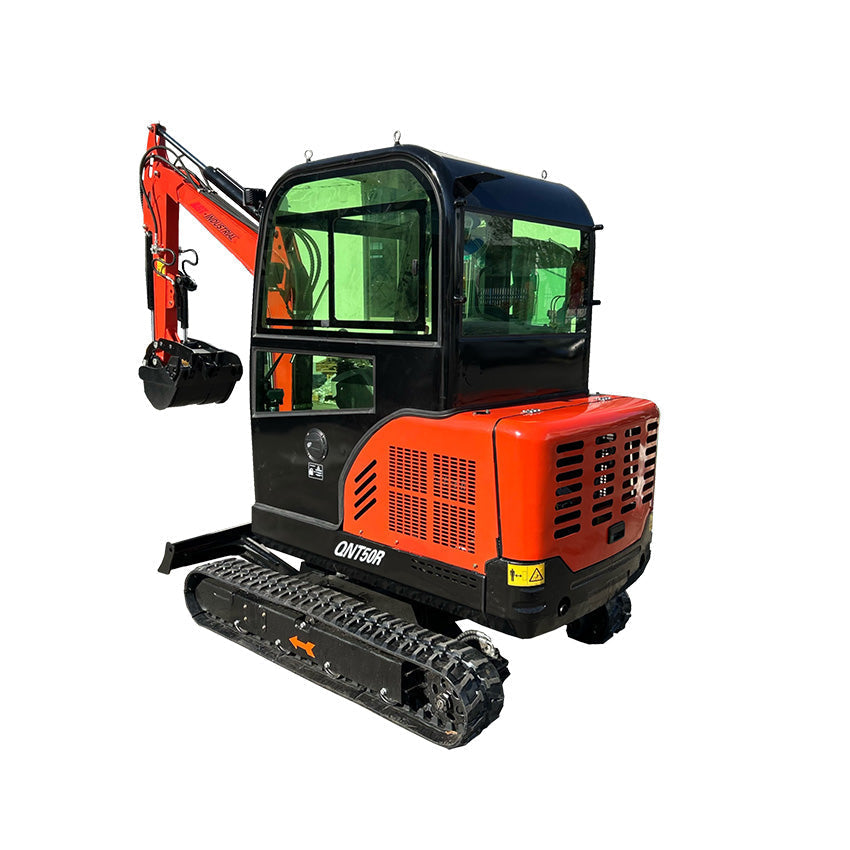1.7 Ton Mini Excavator Rato 27.5HP Enclosed Cab w/ Thumb | QNT50R
