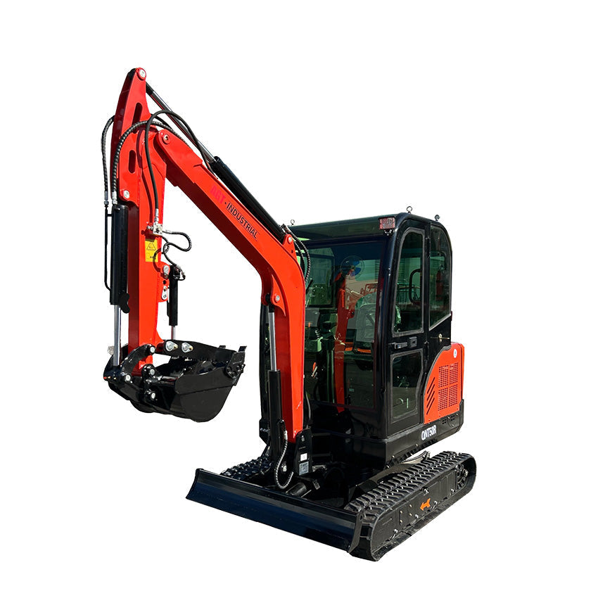 1.7 Ton Mini Excavator Rato 27.5HP Enclosed Cab w/ Thumb | QNT50R