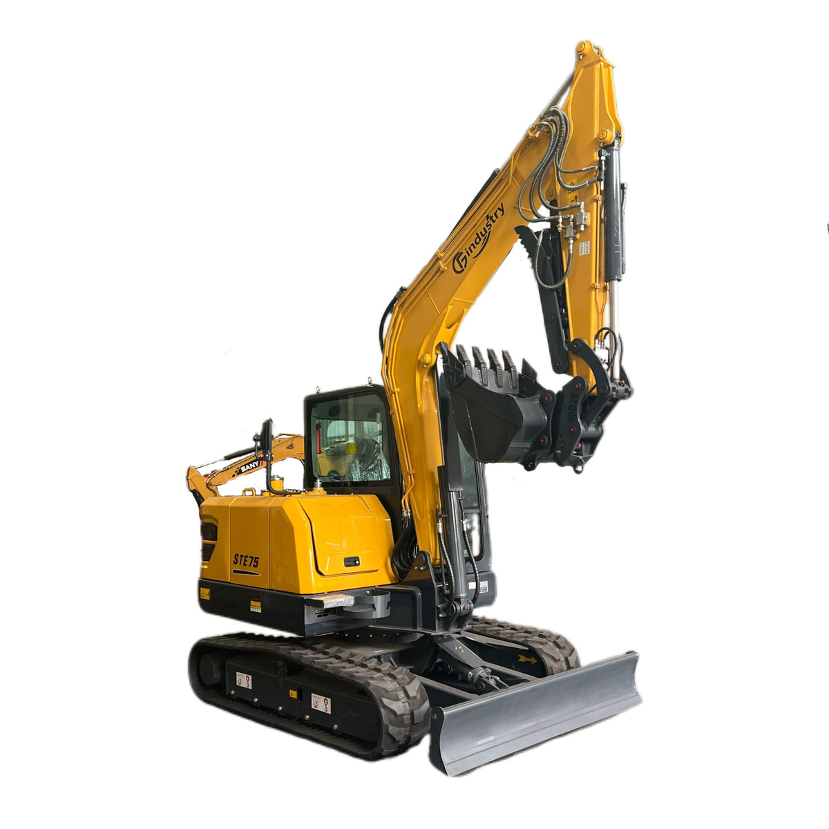 6 Ton Compact Excavator Kubota 36kW Turbo Diesel Variable Pump w/ Thumb | STE75