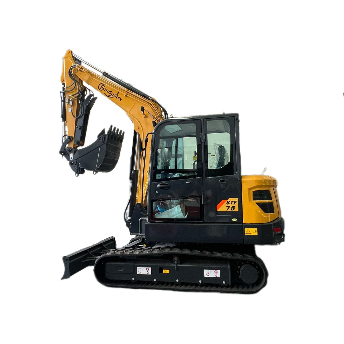 6 Ton Compact Excavator Kubota 36kW Turbo Diesel Variable Pump w/ Thumb | STE75
