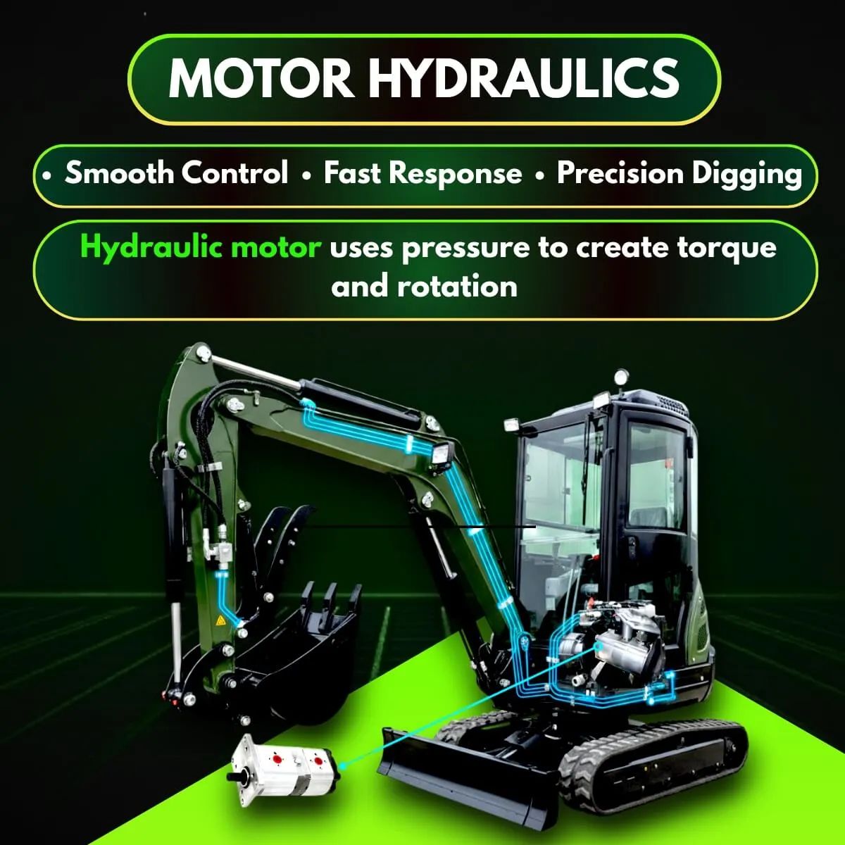 TYPHON TERROR XXV 2.7 Ton Mini Excavator 25.1HP Kubota D1105 Diesel AC Cabin