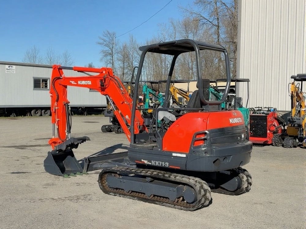 Kubota KX71-3 Mini Excavator Rubber Tracks Backhoe Hyd Thumb Bkt Blade