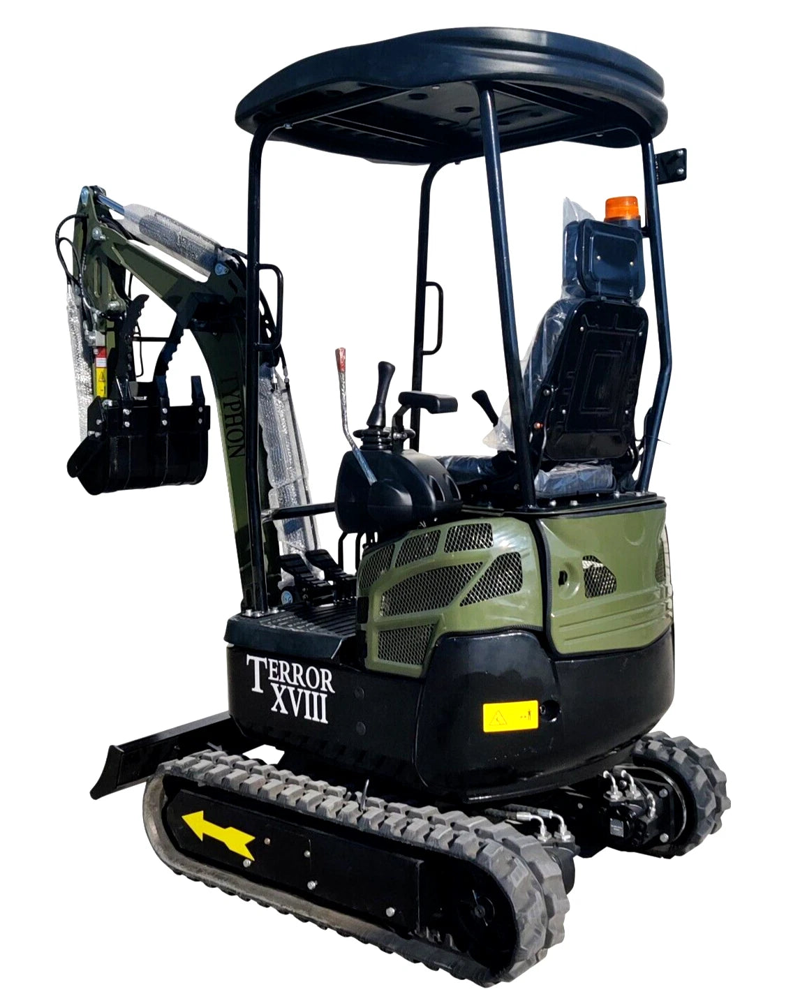 2026 4000 lb Typhon Terror XVIII Mini Excavator Rubber Track with Kubota Diesel