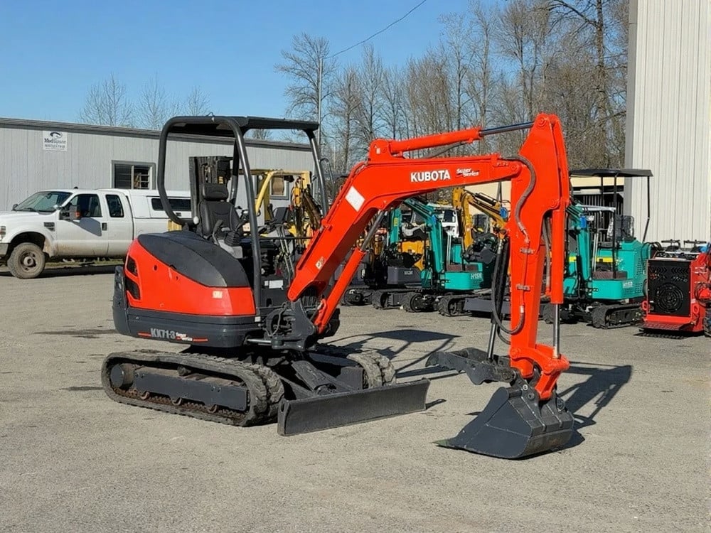 Kubota KX71-3 Mini Excavator Rubber Tracks Backhoe Hyd Thumb Bkt Blade
