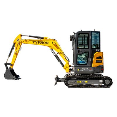 TYPHON NAGA 4.0 Mini Excavator 4 Ton 24.4HP Yanmar Diesel AC/Heat Cabin