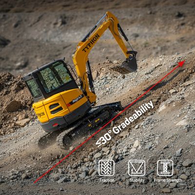 TYPHON NAGA 4.0 Mini Excavator 4 Ton 24.4HP Yanmar Diesel AC/Heat Cabin