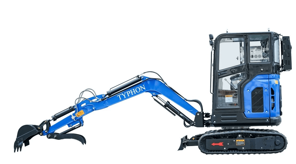 TYPHON TERROR X2 Mini Excavator 2.7 Ton EPA Diesel Kubota V1505 Engine USA