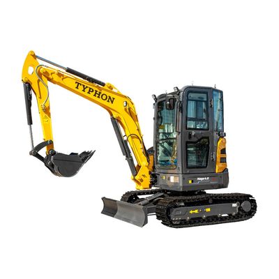 TYPHON NAGA 4.0 Mini Excavator 4 Ton 24.4HP Yanmar Diesel AC/Heat Cabin