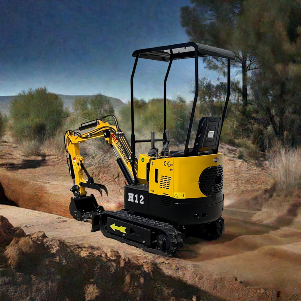 1 Ton Mini Excavator B&S 13.5HP Engine w/ Compact Design | AGT-H12