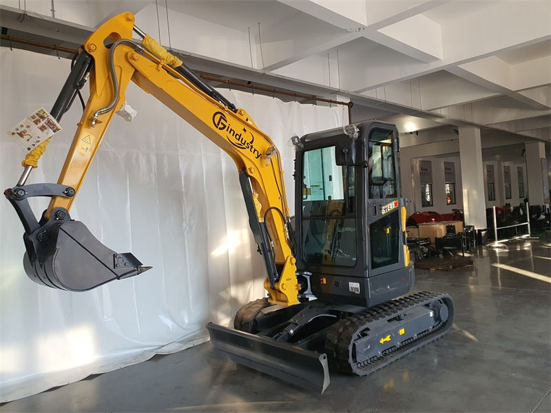 3.8 Ton Mini Excavator Yanmar 24HP Diesel 10ft Max Dig Depth w/ Swing Boom & Thumb | STE45SR